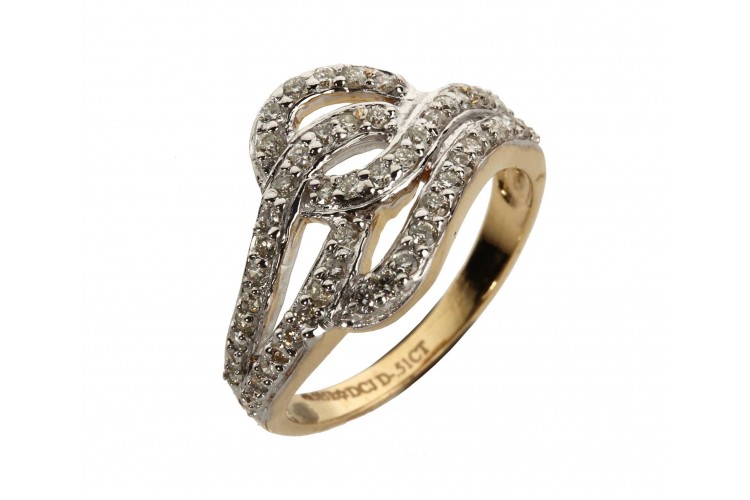 Diamond Fancy Gold Ring